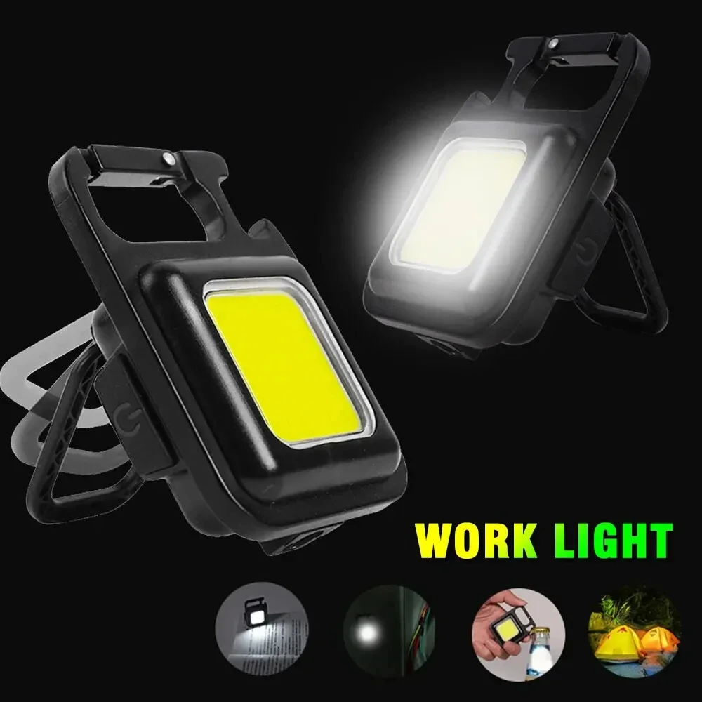 Led Flashlight Led Work Light Camping Lights Keychain Light Work Light Usb Night Light USB Rechargeable COB Work Light Multifunctional Mini LED Flashlight For Camping Inspection Keychain Wrench Screwdriver Light