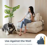 Vacuum Compression Sofa Foldable Simple Fabric Corner Modular Couch Floor Multi Function Nordic Living Room Bedroom Decoration 3