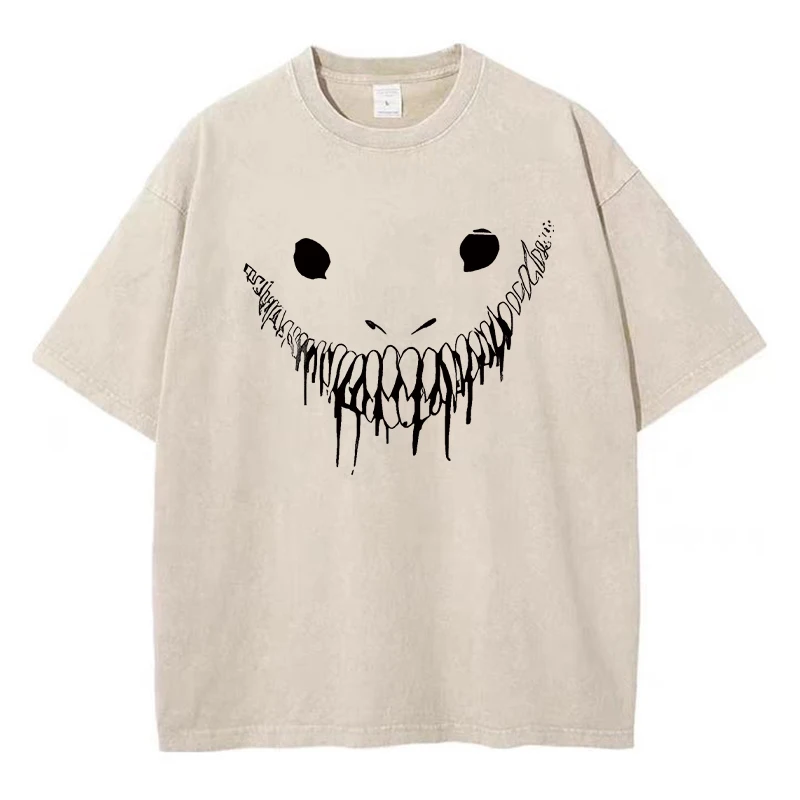 Men's Vintage Graphic T-Shirt - Unisex Oversized Cotton Tee With Streetwear Design - Summer Casual Top - View #10