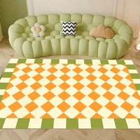 Checkered Area Rug Living Room Non-slip Entrance Door Mat Sofa Table Large Area Carpets Bedroom Bedside Floor Mat Home Decor Rug 2