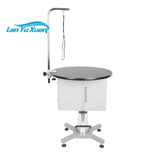 

Shernbao FT-805C Hydraulic Round Dog Show Grooming Table with Wheels