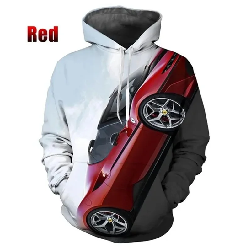thumbnail image 1 of Sudadera con capucha con estampado 3D de la serie Super Car para hombre, sudadera holgada de gran tamaño a la moda, sudaderas para hombres, 1 of 5