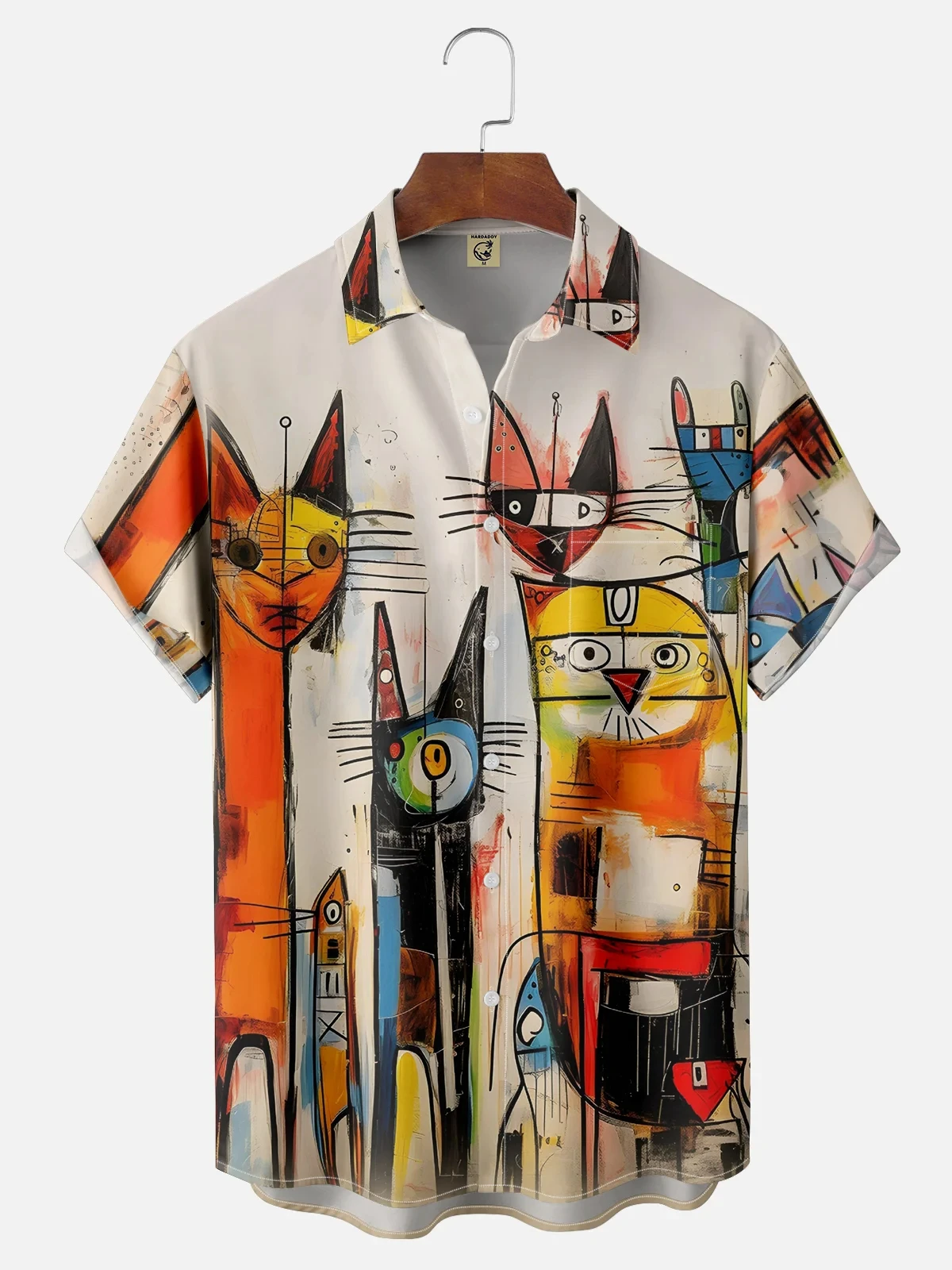 Abstract Cartoon Animal Men's Shirt 3D Print Quick Dry Short-sleeved Tops Summer Casual Men's Clothes Street fashion Shirts 3