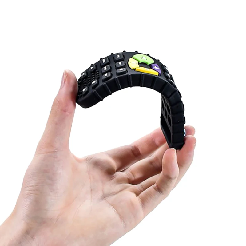 Silicone Baby Teether teething toys silicone teething toys baby teething toys silicone teether TV Remote Control Shape Teether Pain Relief Teething Toy Kids Sensory Educational Toy