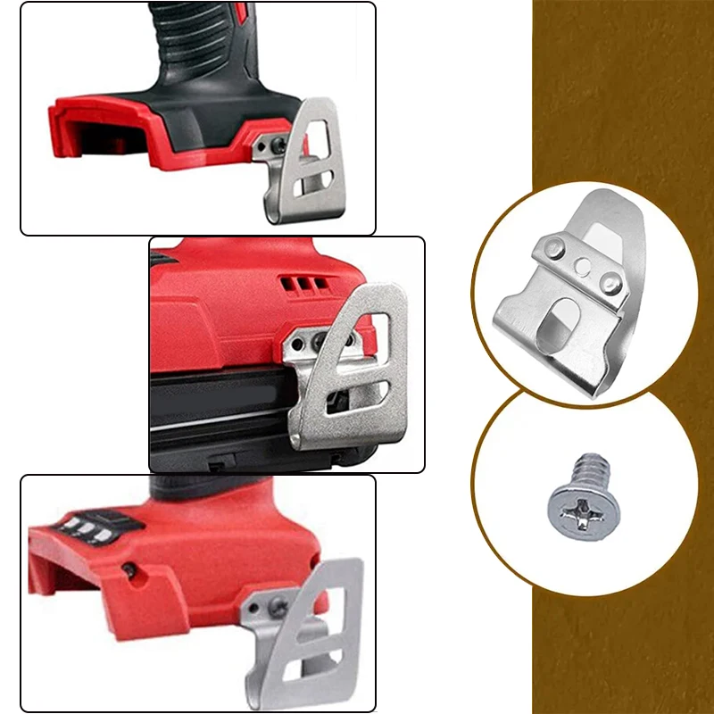 1 Set Di Clip Per Cintura Gancio E Viti Per Milwauke Utensili - Foto 9