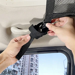 upgrade SUV car ceiling storage net pocket