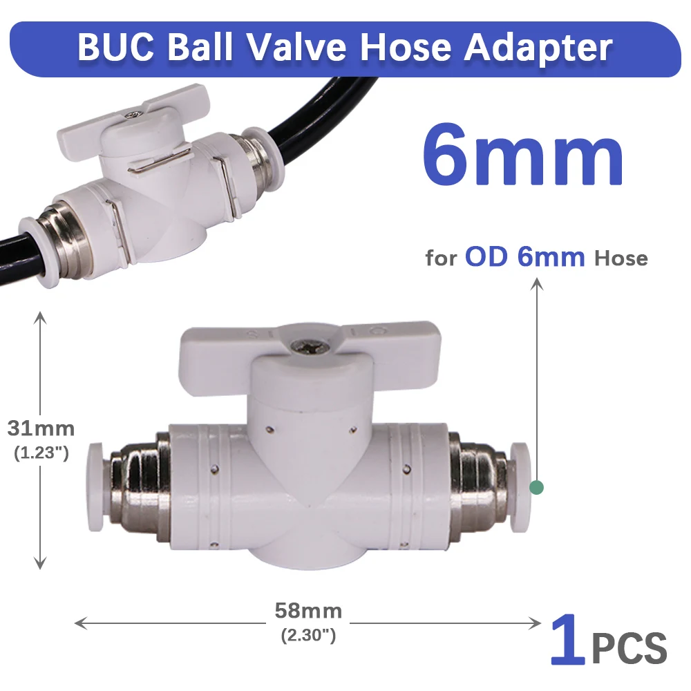 4-16mm Kugel hahns ch lauch adapter Slip Lock Schnell einsatz anschluss Stopp Wasser Absperrung Pneumatik rohr verschraubungen Reparatur verbindung verbinden – Detail 11