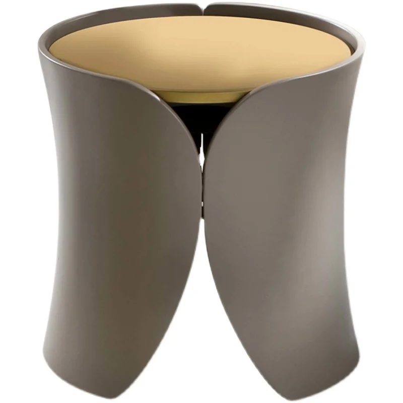 

Natural Marble Countertop Coffee Table Round Light Luxury Modern High-End Designer Side Table
