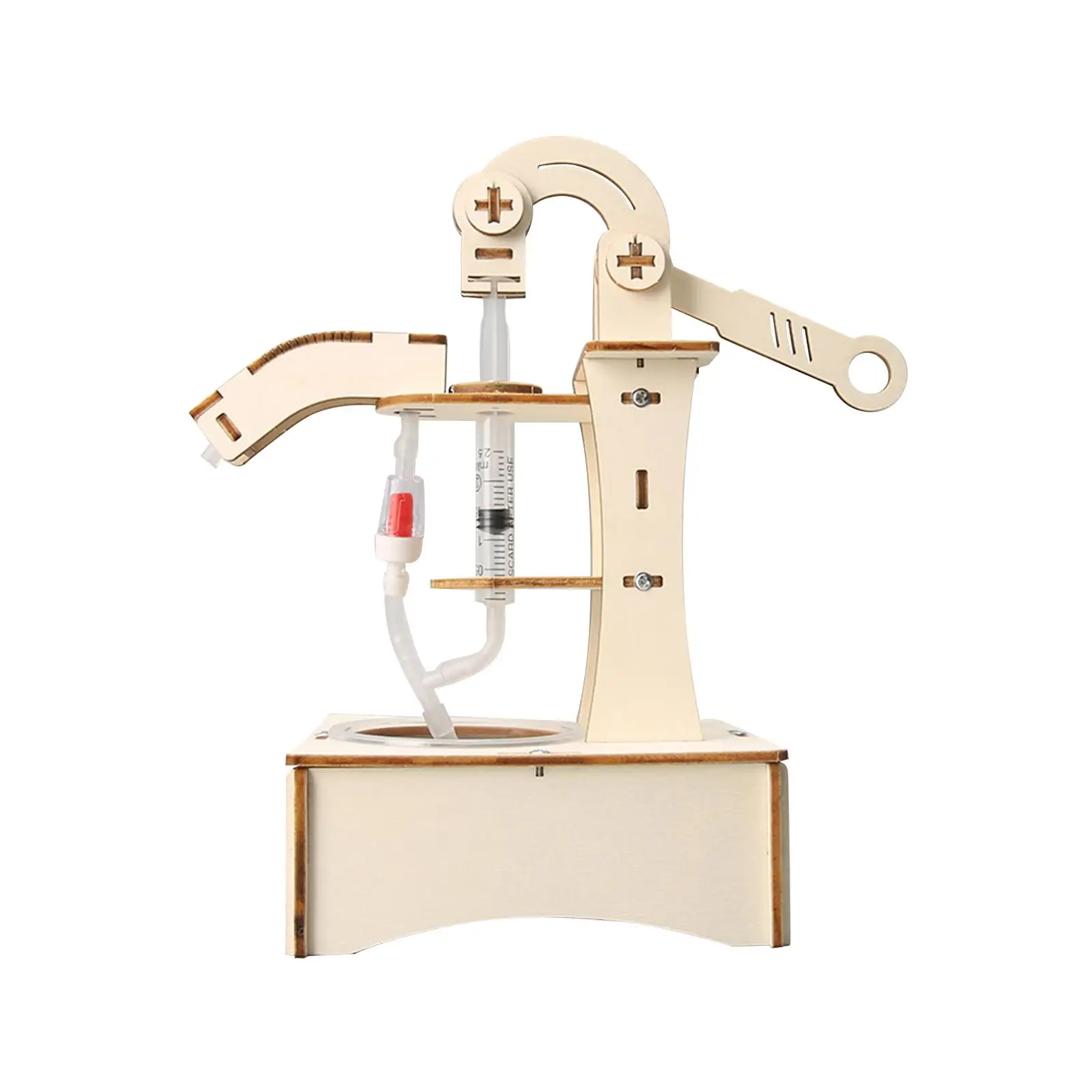 

DIY Hand Pump Puzzle Exquisite Display Toy Wooden Toy DIY Hand Pump Building Projects for Kids Boys Preschool Holiday Gifts