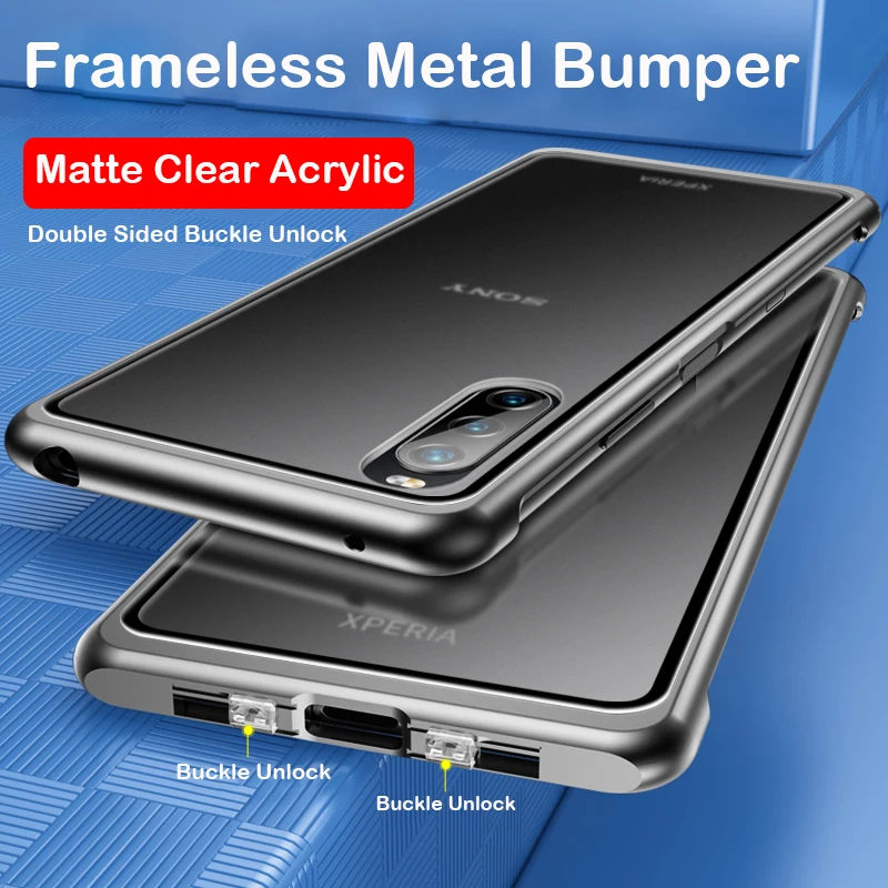Funda Transparente De Cristal Claro Oprimio Para Sony Xperia 1 V [Silicona] [100% Transparente] [Material Alemán] [Ultra Delgada] Funda Transparente Para Sony Xperia 1 V
