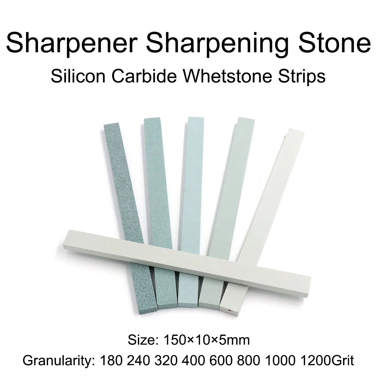 

1Pc Size 150×10×5mm Sharpener Sharpening Stone Type Silicon Carbide Whetstone Strips Granularity 1850 - 1200Grit for Polishing