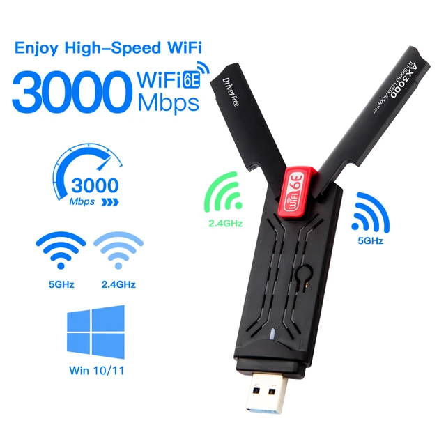 Wireless Antena Receptor Wifi 1200mbps Usb Pc Notebook