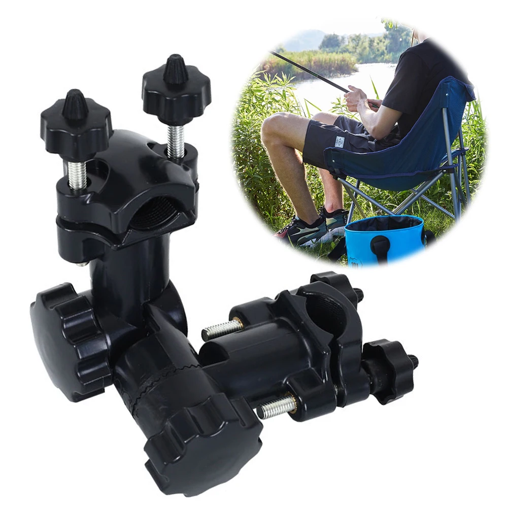 Rotating Umbrella Stand Holder Bracket Multi-Functional Umbrella Bracket Fishing Rod Bracket Adjustable Fishing Tools Accessory