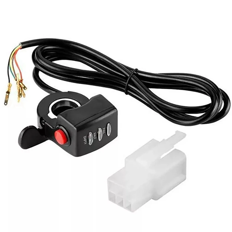 

Thumb Throttle Twist Handlebar Accessories Electric Bicycle Accelerator Battery Level Display Headlight Switch