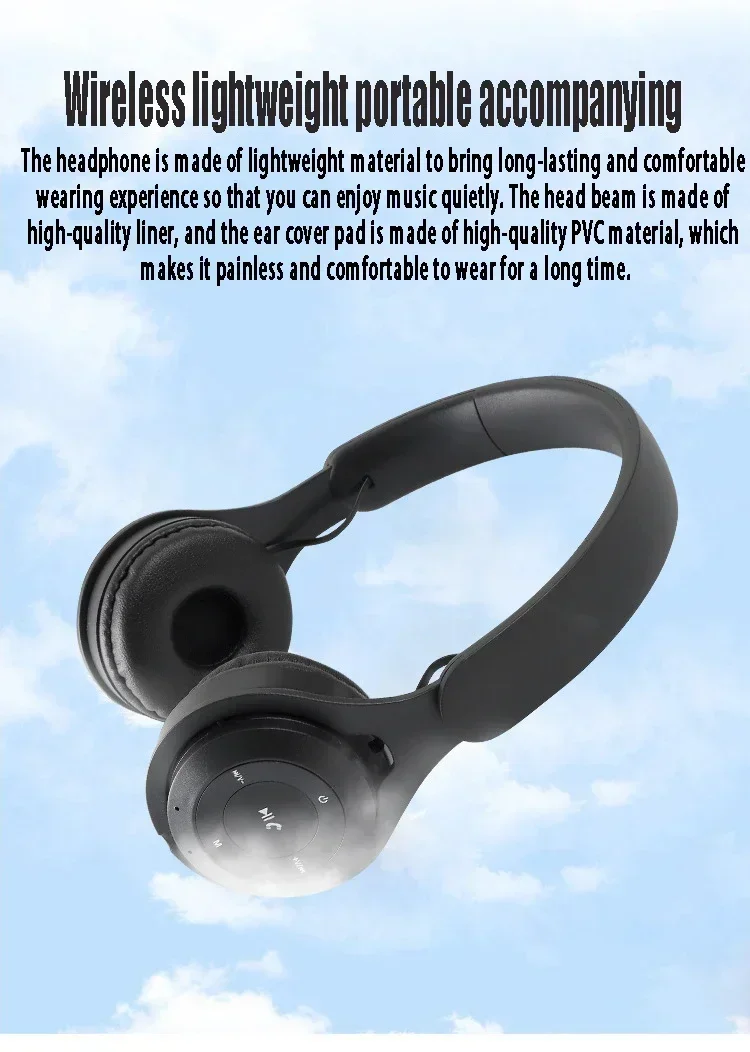 Wireless Bluetooth Headphones With Noise Reduction For Children_voghion.com