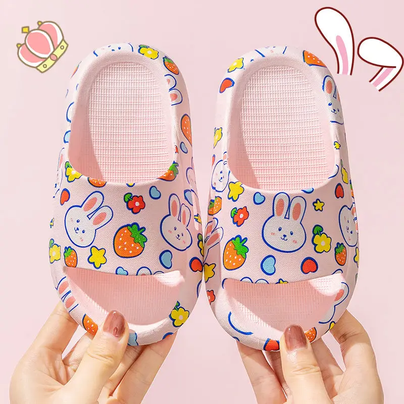 Unisex Summer Newest Kids Slippers Boys Girls Slippers Non-slip Children Beach Shoes Baby Home Sandals Kids Flip Flops