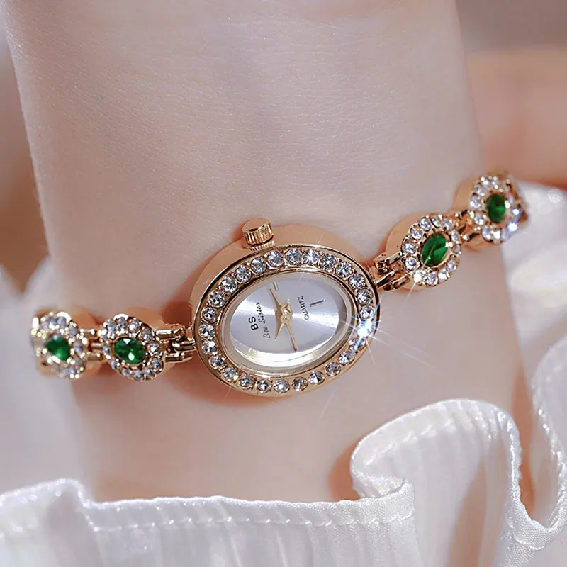 2024 Palace Style Oval Colored Rainbow Water Diamond Luxury Women\'s Watch Exquisite and Elegant Wrist Watch for Women\'s Gifts