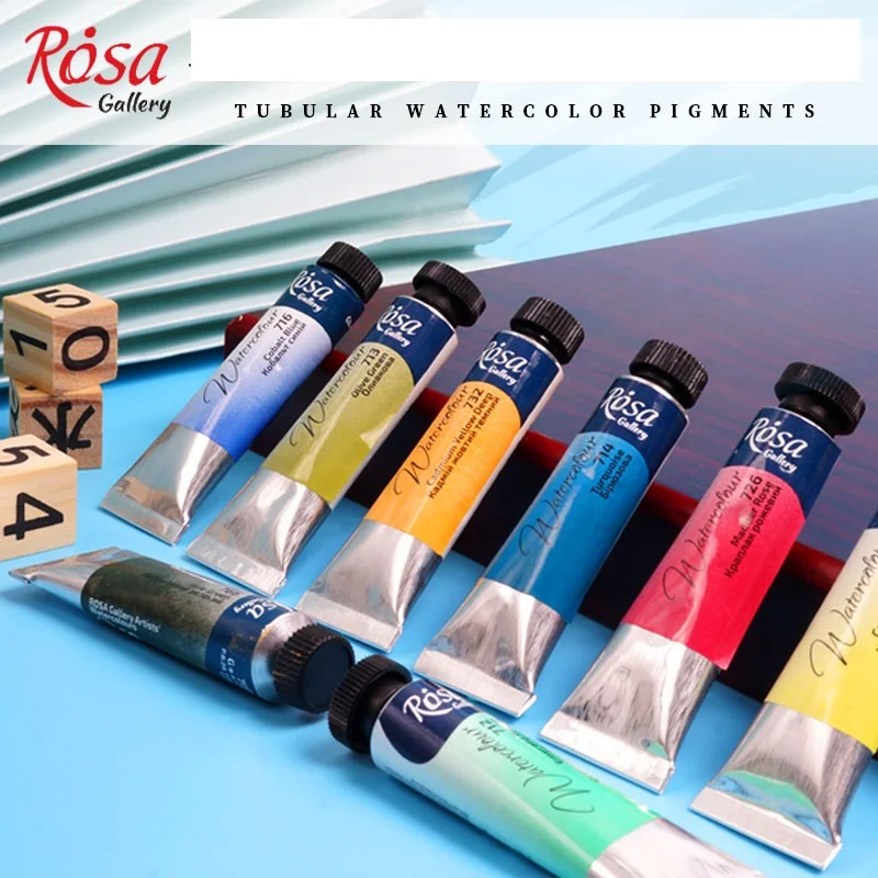 Watercolor Paint Ukraine imported rosa artist tube 10ml transparent beginner student painting art supplies school