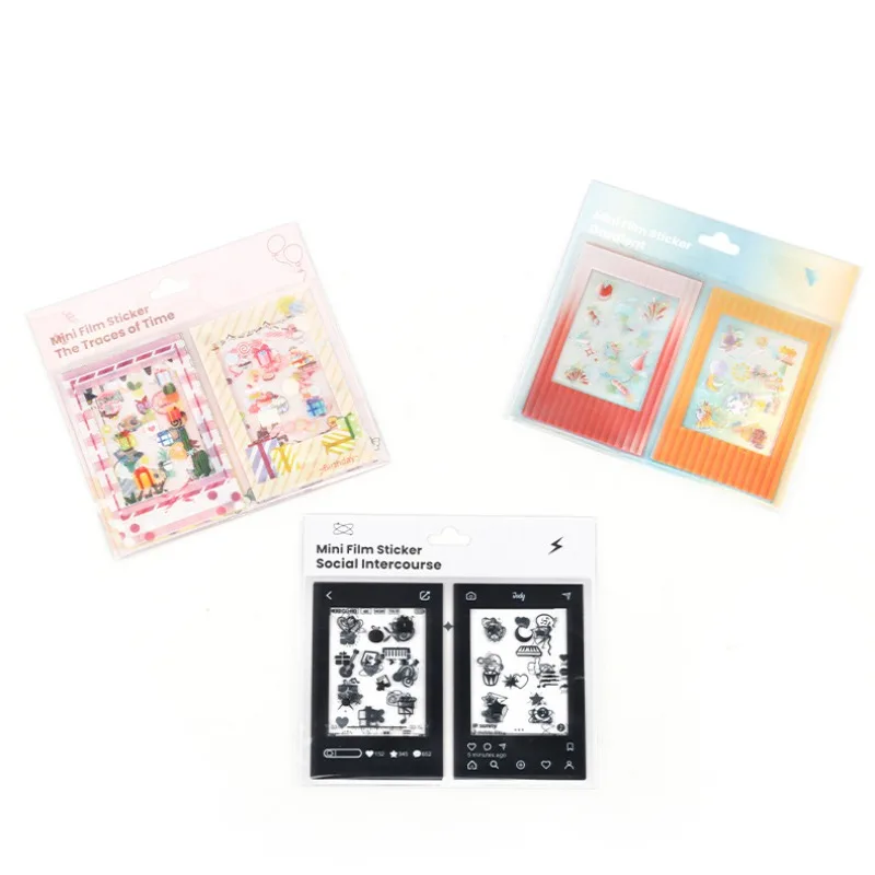 Decorative Stickers Self Adhesive Stickers Paper Stickers Adhesive Stickers Decorative Labels Stickers 10 PCS/set Creative cute 3 inch Polaroid photo border small card