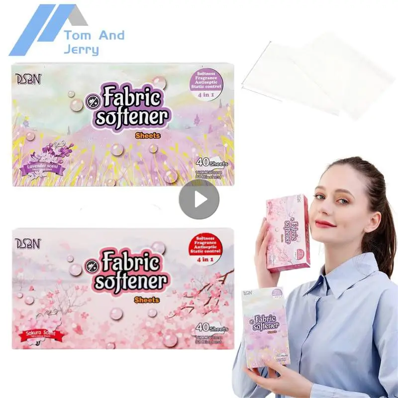 4 In 1 Fabric Softener Sheets Tumble Dryer Sheet Wrinkle Static Remover Clothes Protection Laundry Partner Home Supplies