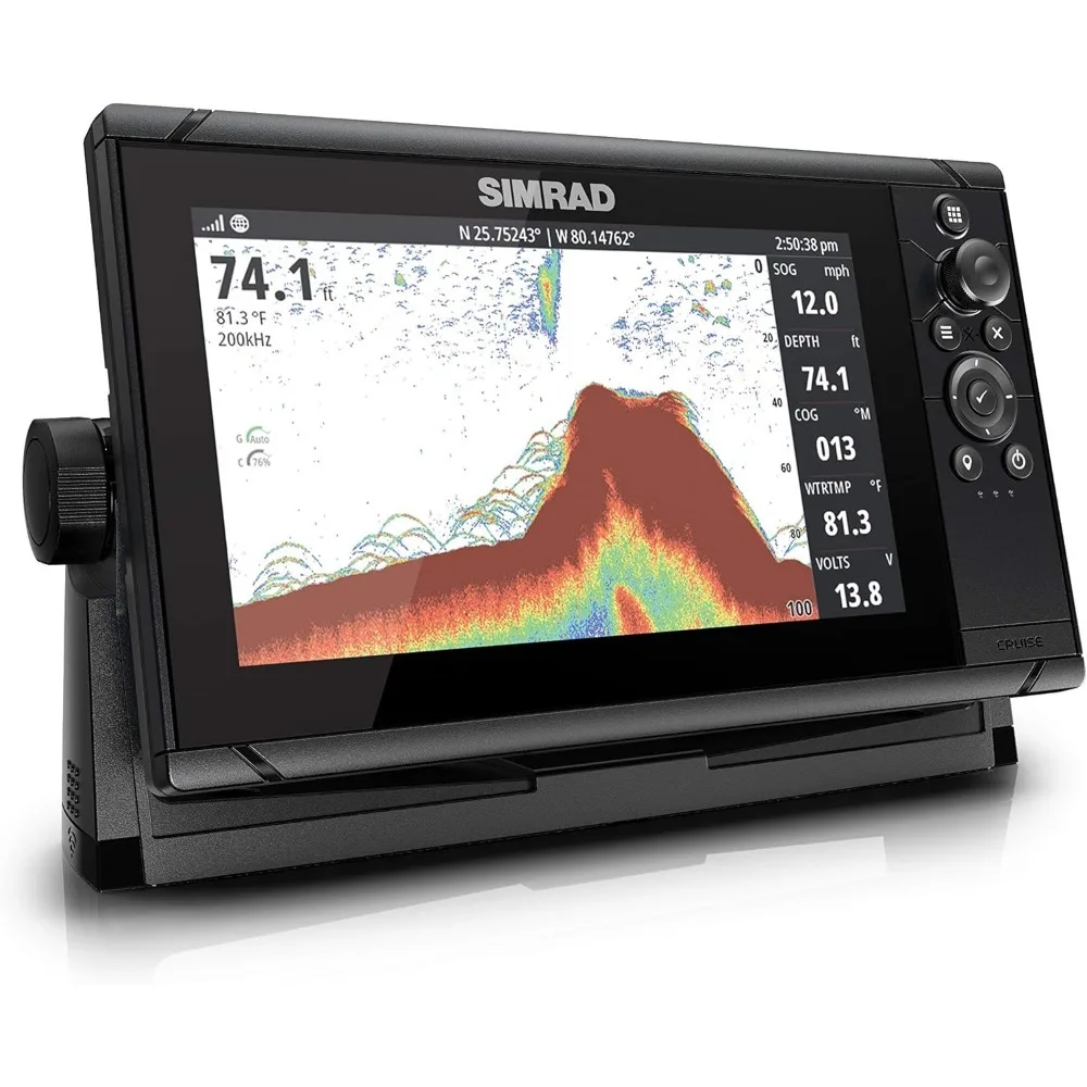 Cruise 9-9-inch GPS Chartplotter 83/200 Transducer Preloaded C-MAP US Coastal Maps