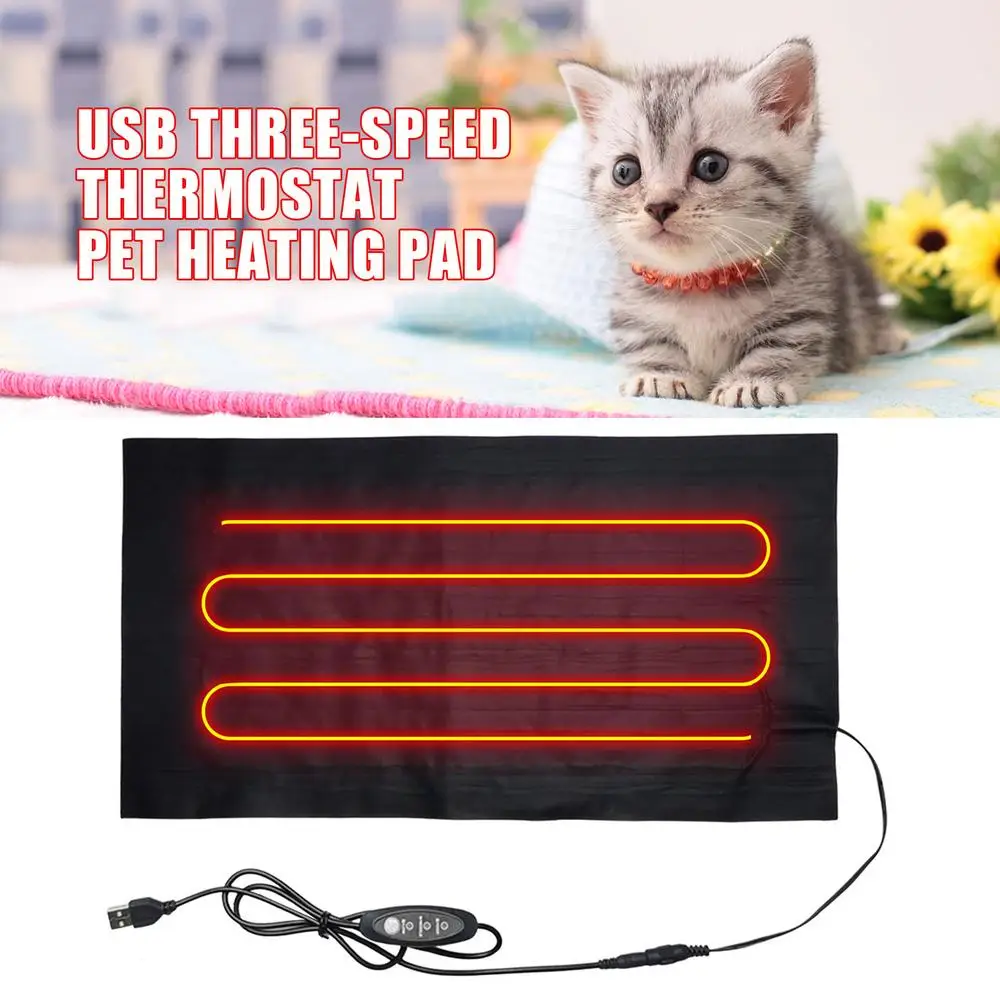 3-Mode Pet Heating Pad Dog Cat Waterproof Electric Heating Pad Body Winter Warmer Mat Blanket Animals Bed Heater Accessories