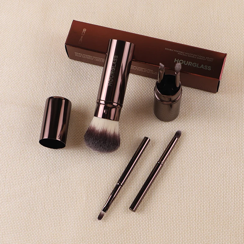 Makeup Brush-1018 Multi Functional Set Of 5 Brushes Loose Powder Brush Lip Brush Eyebrow Brush Portable Makeup Brush_voghion.com