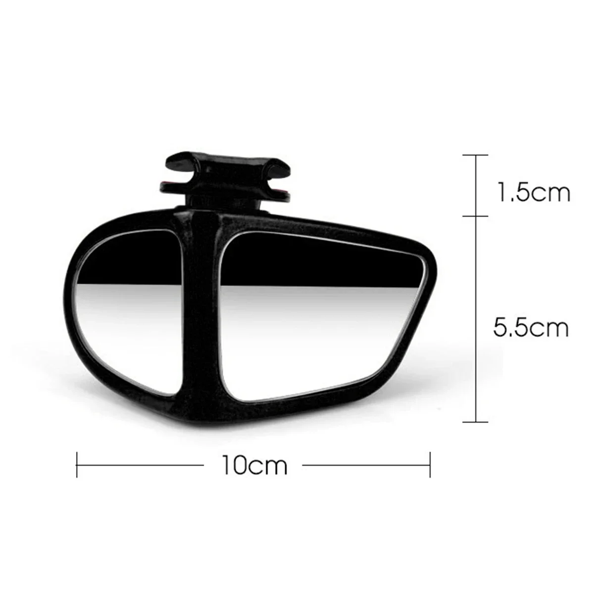 Car rearview mirrors 360&deg; Blind Spot Mirror Adjustable Rotatable Convex Wide-angle Clear Rearview Safety Mirror Accessories 2Pcs
