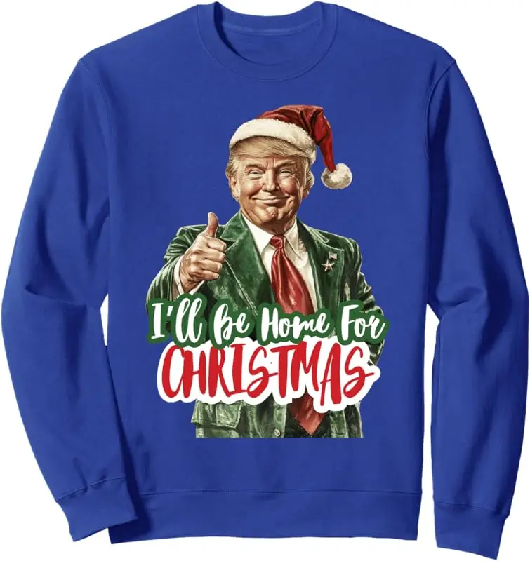 thumbnail image 1 of Suéter con capucha navideño de Trump, 1 of 5