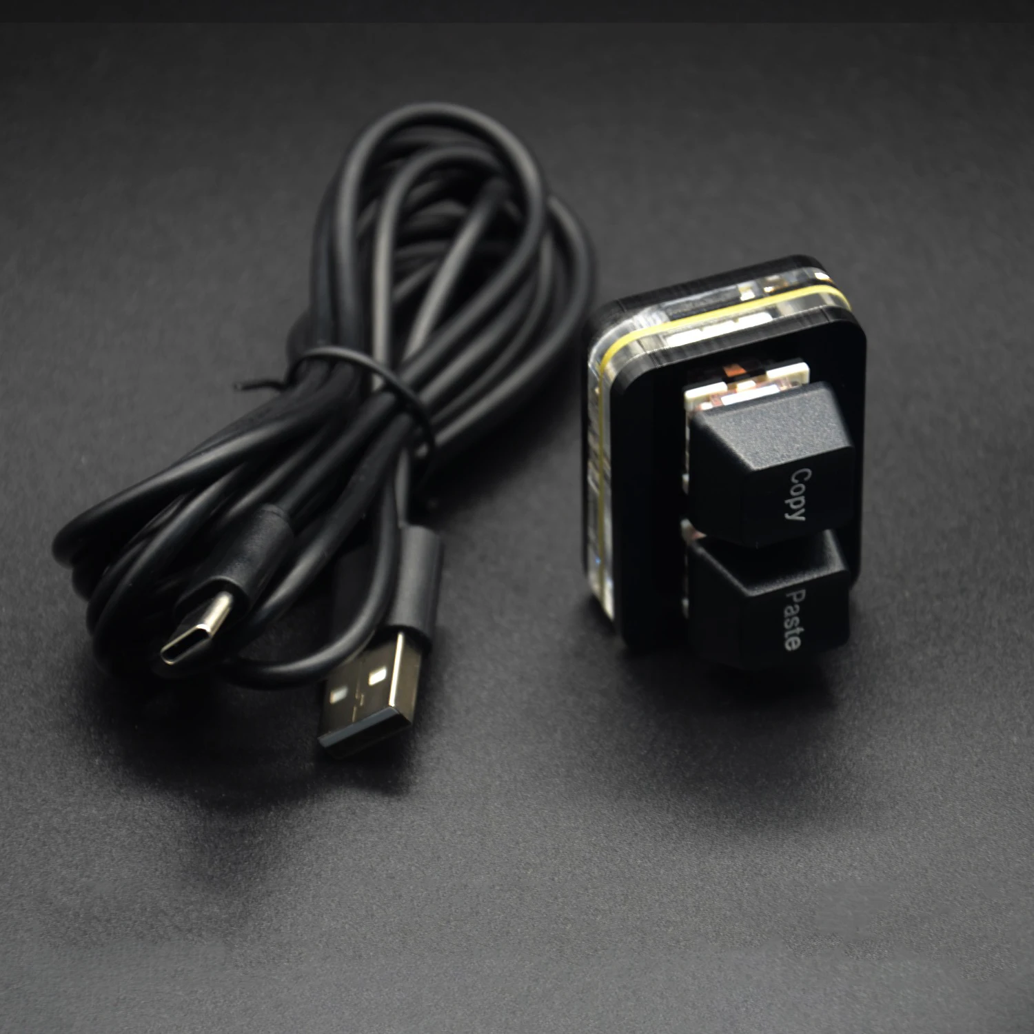 3-Key Cut kopya macun Mini klavye Ctrl X C V kısayol RGB makro Pad OSU oyun tuş takımı programlanabilir klavye çalışma için