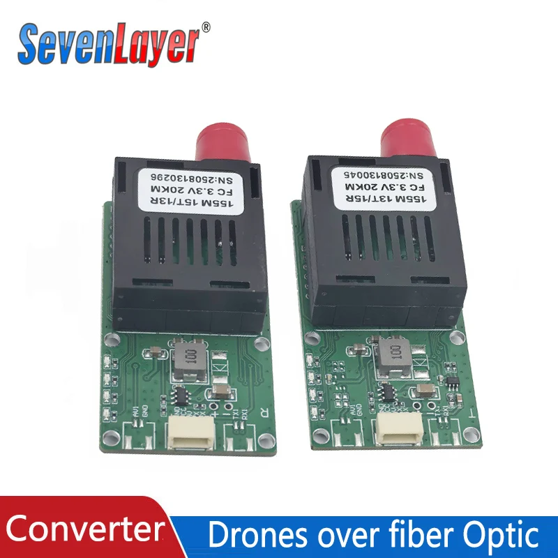 Analog Video TTL over Fiber optic Optical fiber transmitters dedicated to drones