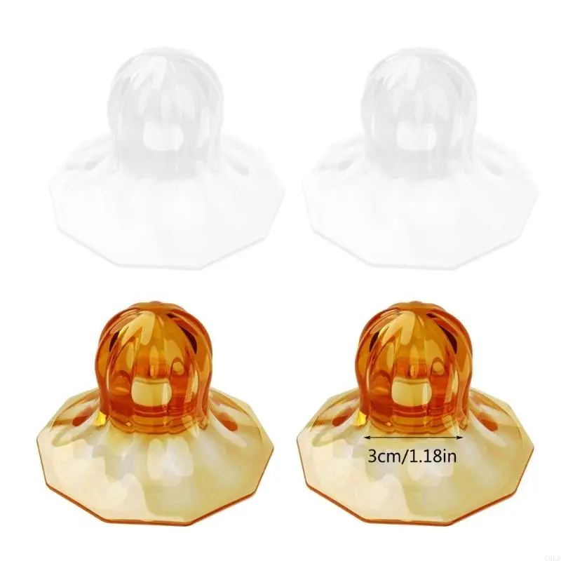 Q0KB 1 Set Soft Silicone Nipple Corrector with PP Storage Box Nipple Aspirator Puller Restore Natural Shape and Comfort