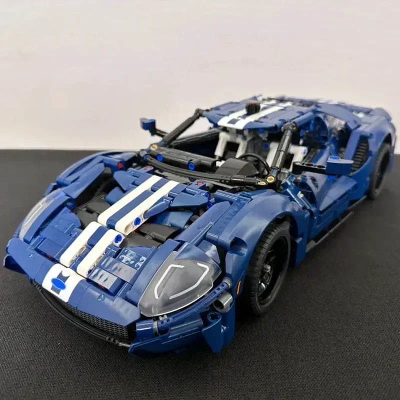 

Детский конструктор Ford GT, модель спортивного автомобиля, подходит для 42154 1466 штук