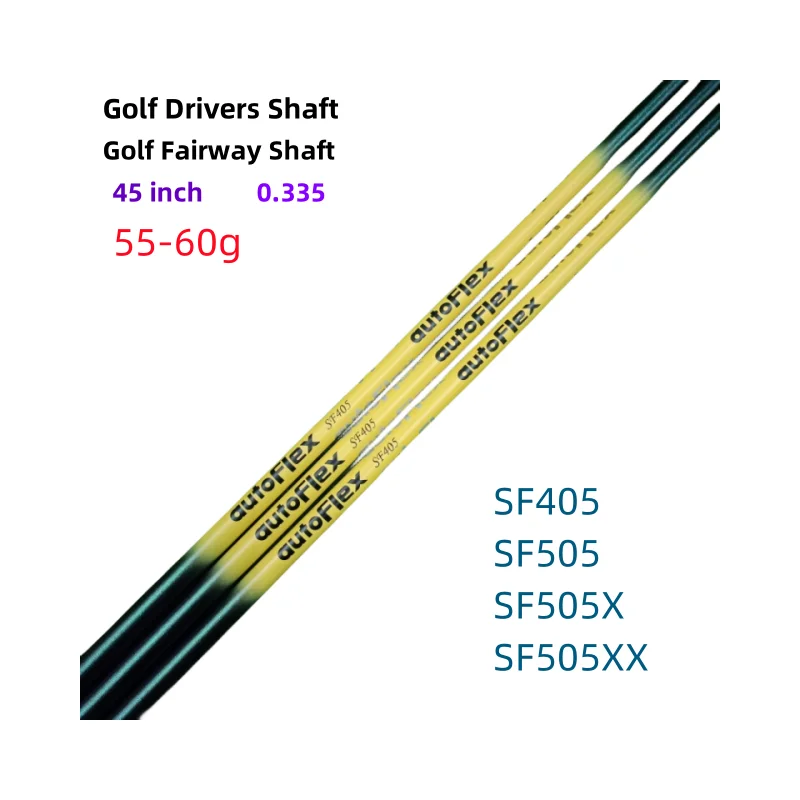 

Новый Желтый вал для гольфа AutoFlex и деревянный вал Fairway, карбоновый вал Flex SF405/SF505/SF505X/SF505XX 45-дюймовый наконечник 0,335