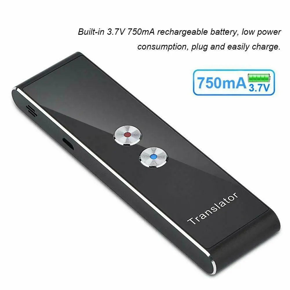 Smart Instant Real Time Voice 40 Languages Translator Portable Electronic Multi-Languages Translation Sound Transmission Device voice translator language translator