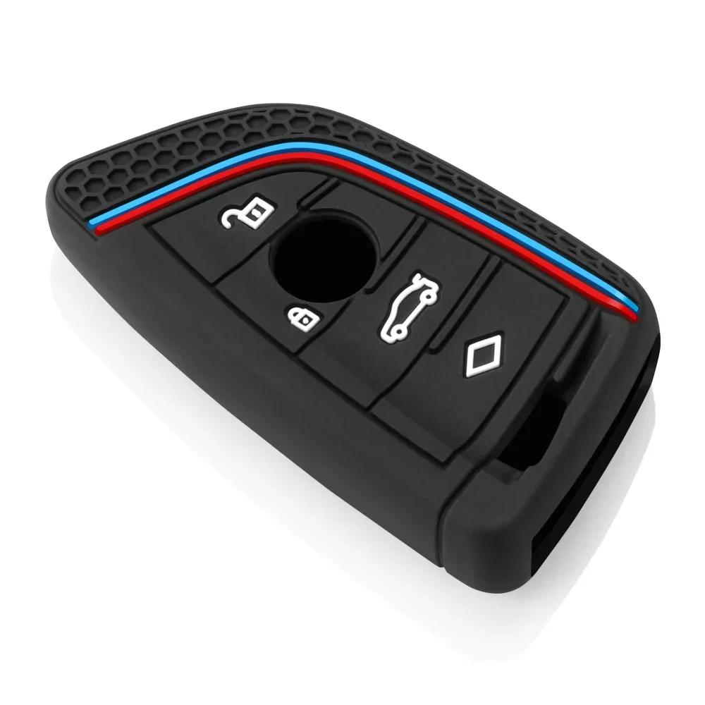 BMW F30 F31 F32 F34 F20 F21 F07 F10 1 3 5 7 시리즈 X1 X3 G01 X4 G02 X5 F15 F16 M3 M4용 실리콘 자동차 키 케이스 커버 쉘