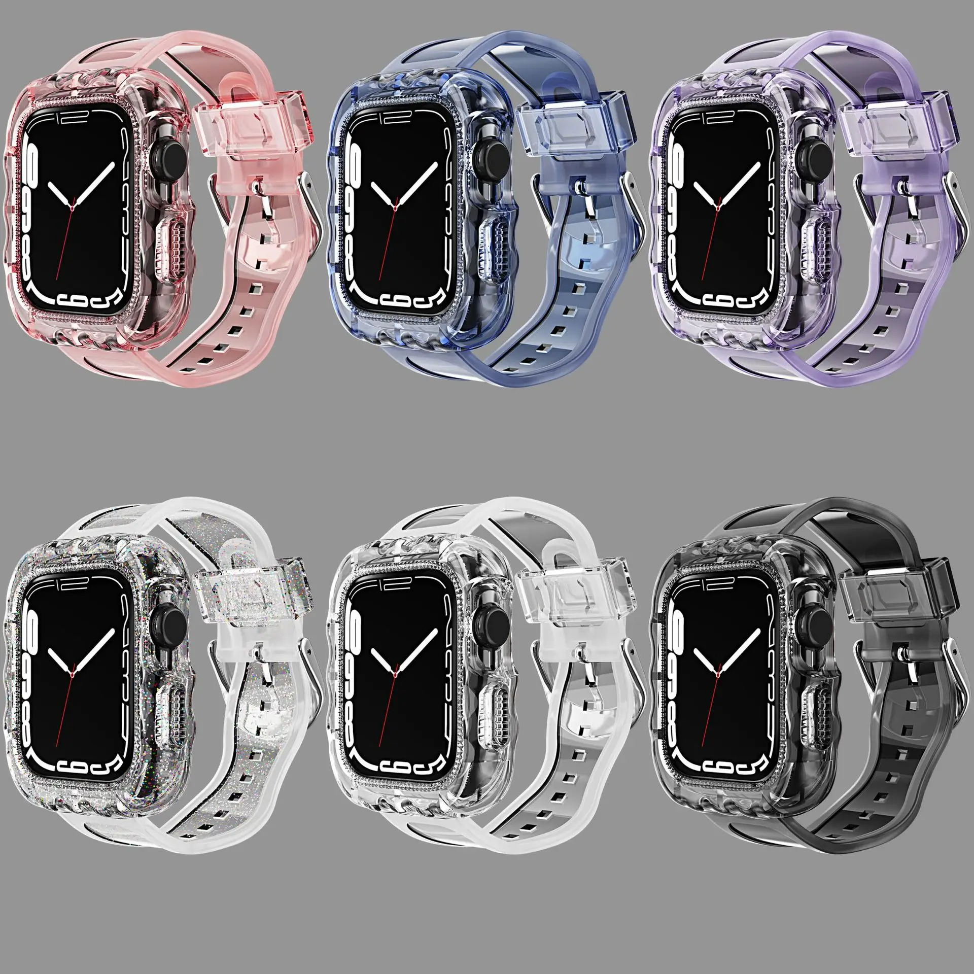Cinturino Apple Watch S8 Adatto Per Cinturino Apple Watch Applewatch Wave Tpu