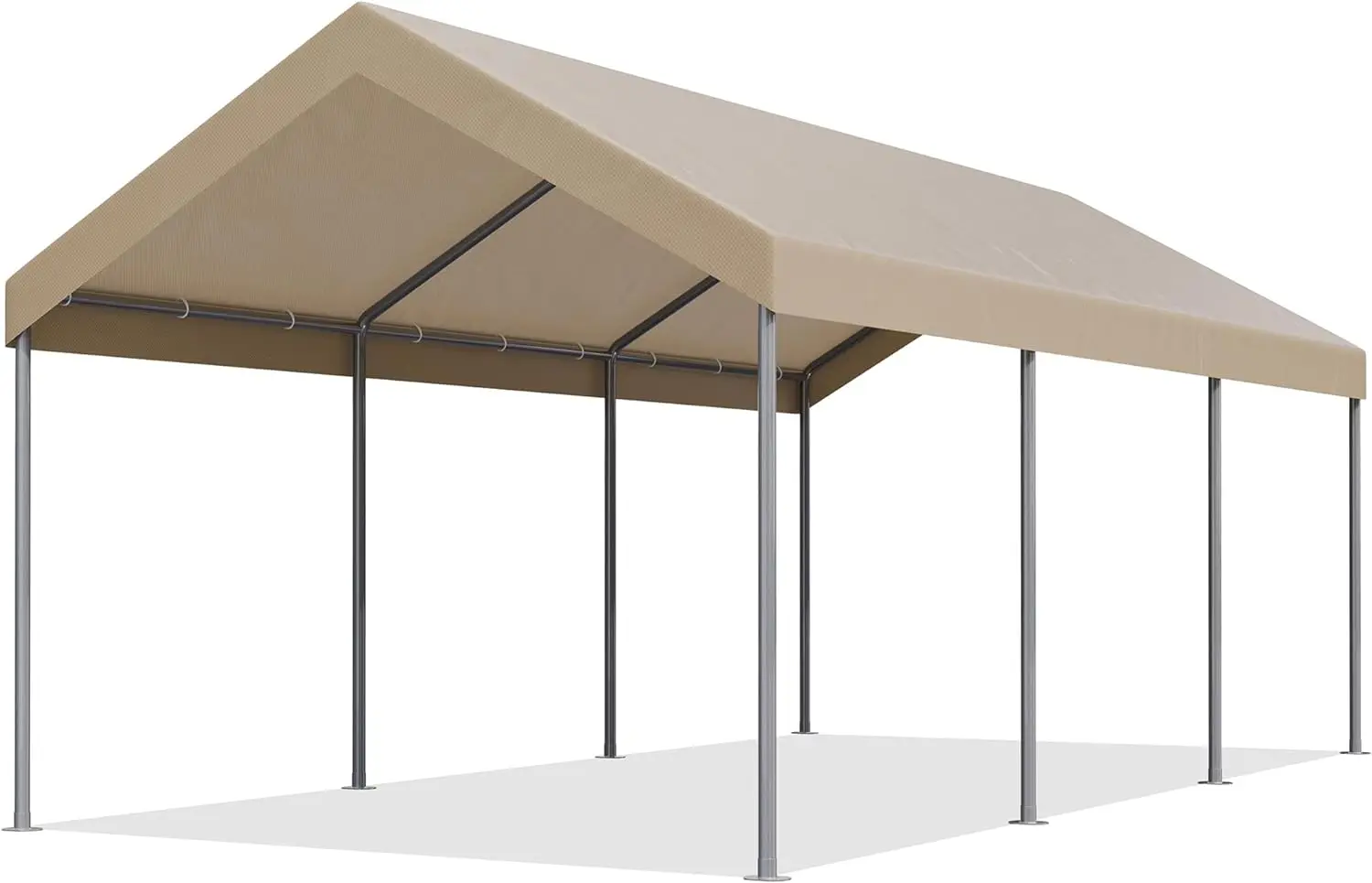 Carport 10x20 ft Heavy Duty Carport Car Canopy with Powder-Coated Steel Frame, Portable Garage for Car, Boat, Shelter Party Tent