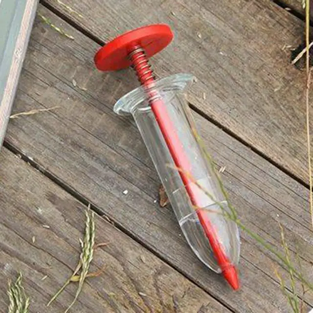 Erős Átlátszó Test Nagy Pontosságú Virágok Füvek Vetés Adagoló Kerti Edény Mini Kézi Vetőmag - Image 5