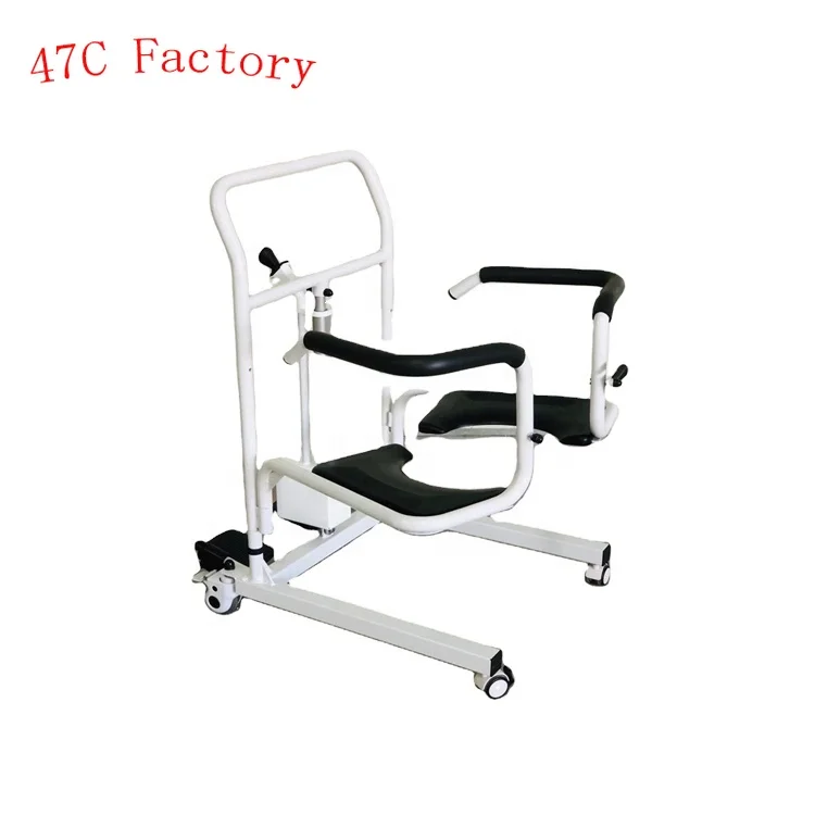 

New Product Electric Patient Transfer Lift Commode Toilet Bath Chair With Wheels For Disabled Elderly Moving Wheelchair
