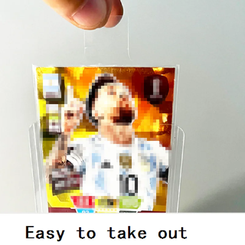 66X91Mm Manicotti Di Classificazione Per La Raccolta Carte Da Gioco Da Tavolo Psa Bgs Clear Cards Protector Cover Per Football Star Card Easy Pull Tab