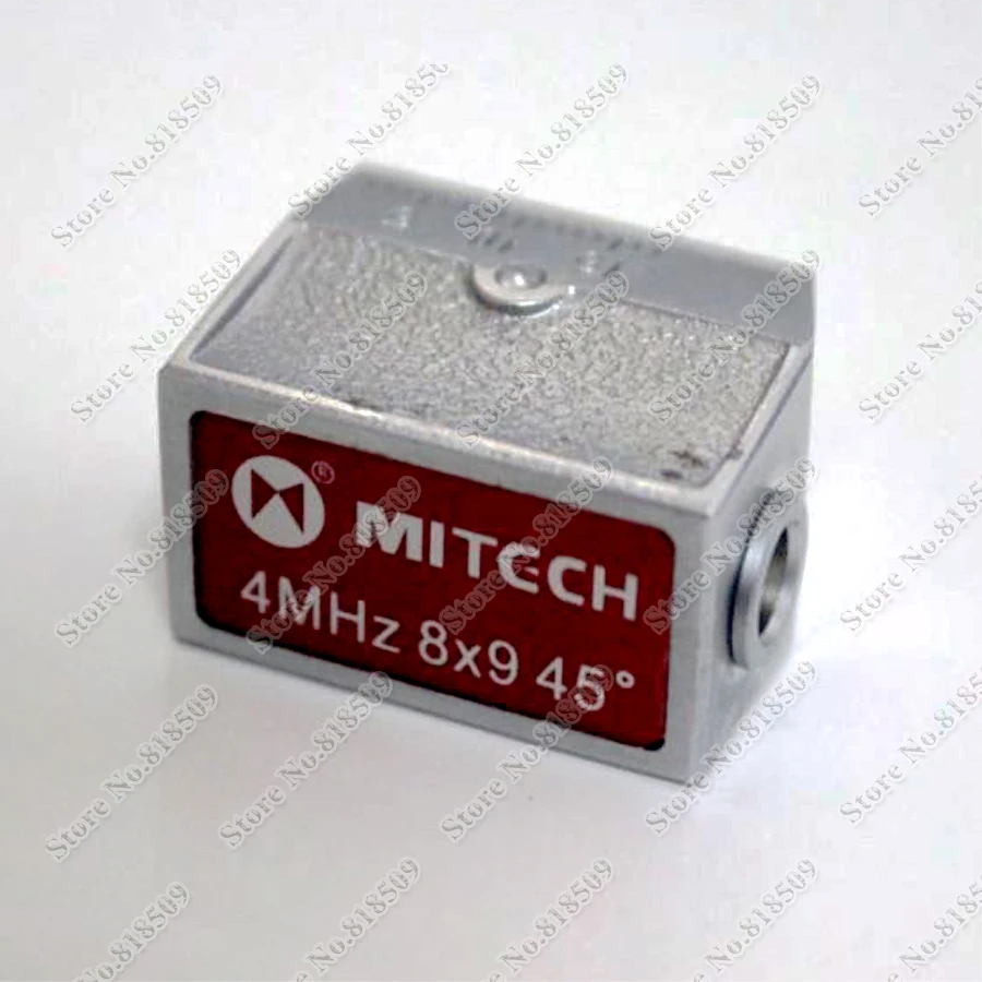 Mitech 4MHz 8x9mm 45 60 70 Degree Angle Beam Probe Transducer for Ultrasonic Flaw Detector
