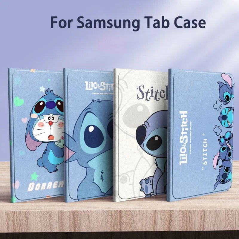 Capa de Desenho Animado Stitch para Samsung Galaxy Tab s8 s7 Plus s7 fe Suporte Trifold Magnético s6 Lite 10.4 a8 X200 - Imagem 5