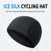 Outdoor Sports Cycling Hat Quick Drying Small Cap Motorcycle Ice Silk Breathable Hat Bike Helmet Liner Hat Running Skiing Headwe 1