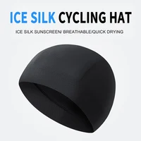 Outdoor Sports Cycling Hat Quick Drying Small Cap Motorcycle Ice Silk Breathable Hat Bike Helmet Liner Hat Running Skiing Headwe 1