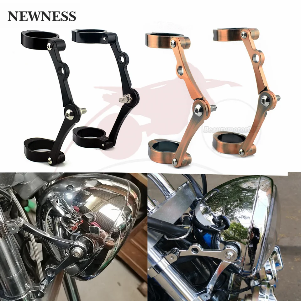 2 stks motorfiets koplamp montagebeugel koplamp montagebeugel 38mm-41mm vork tube vork tube klem kit voor chopper cafe racer