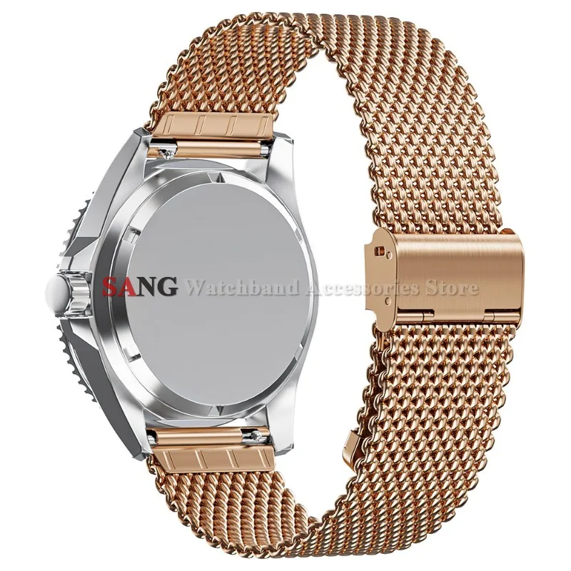 Elegant Milanese Steel Bracelets - Silver, Black, Rose Gold, Quick Release Design