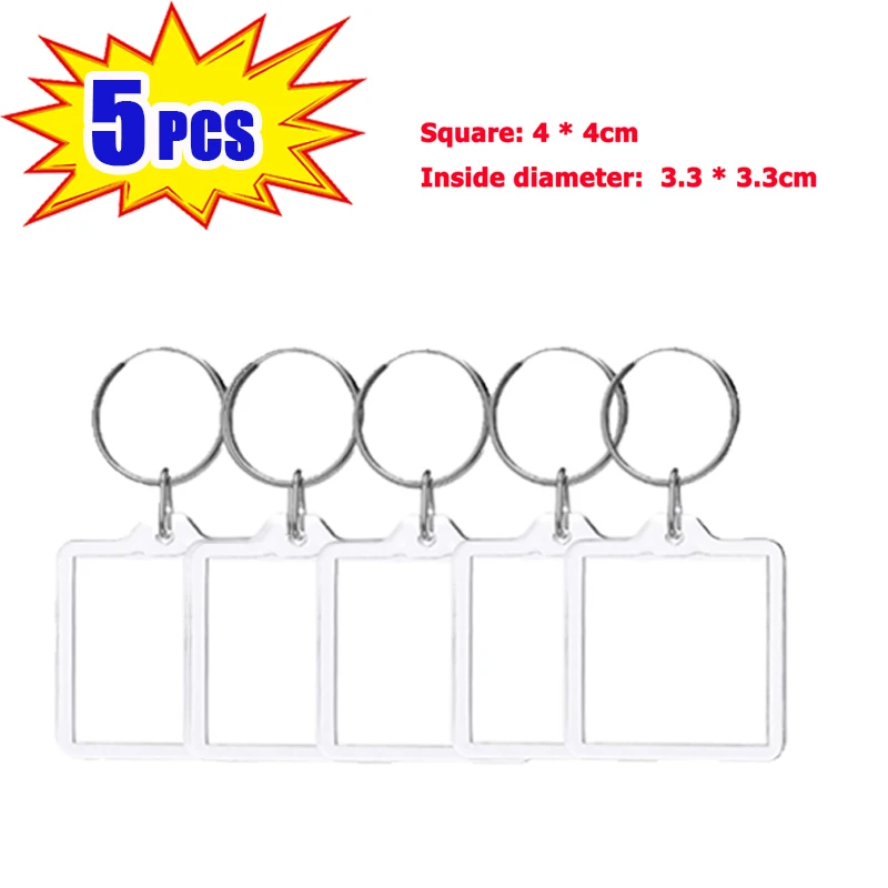 Customizable Clear Acrylic Keychain Frame - Perfect