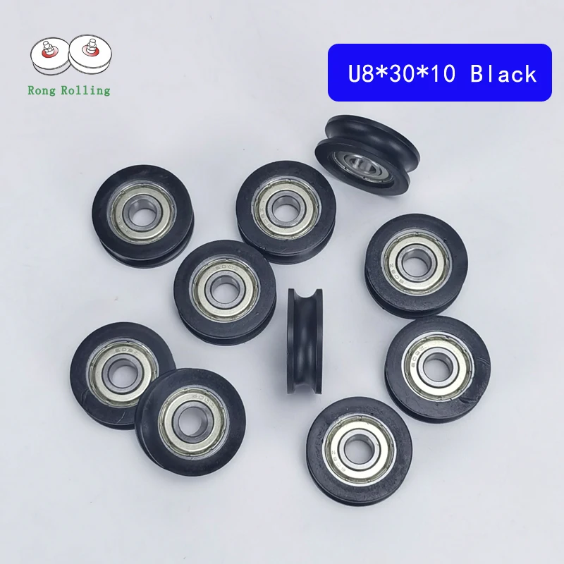 6*30*10 door or window nylon packages bearing 626ZZ inner 6mm roller diameter 30mm thickness 10mm u groove sliding door rollers sliding door roller sliding door pulley nylon bearing pulley roller bearing