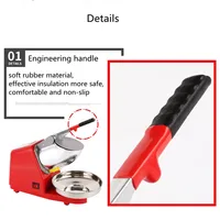 Broyeur à glace électrique avec double couteau, machine à glace concassurera, mise à niveau commerciale, petit ménage, haute puissance, Smunvétérans wn 6